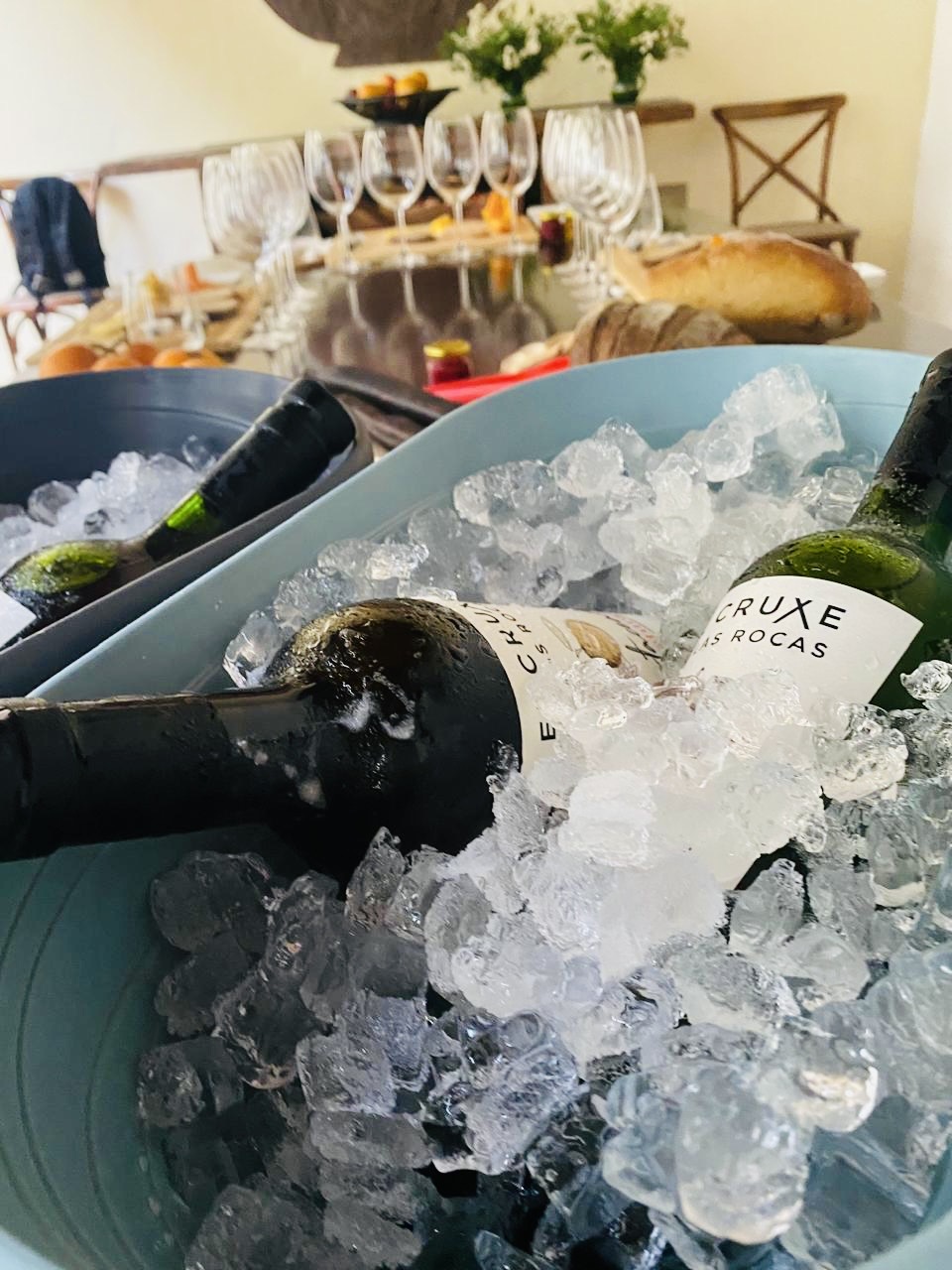 Artisanal cheese, bread and preserves paired with natural Colombian wine