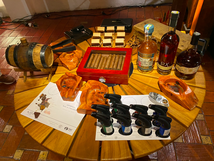 Limited-edition Colombian spirits flight guided by Master Cigar Sommelier, Bogotá and Cartagena