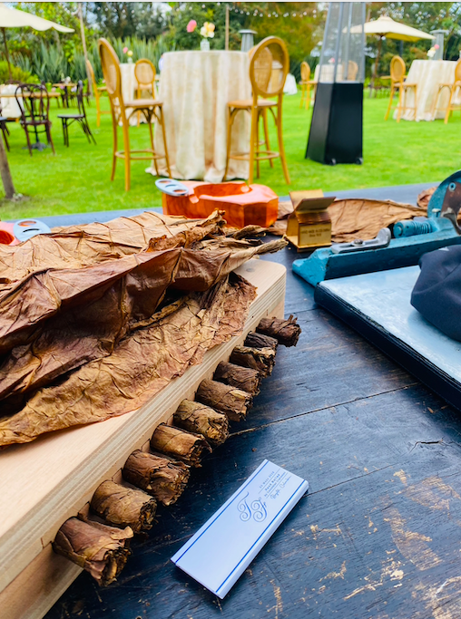 Sensory experience setup at private hacienda near Bogota Colombia
