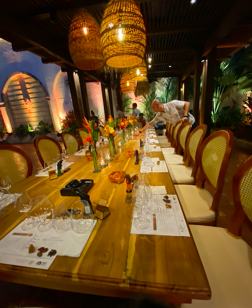 Intimate family gathering and pre-wedding dinner experience Bogota Colombia